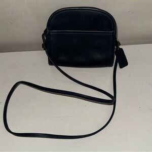 Vintage Coach Navy Abbie Crossbody Bag